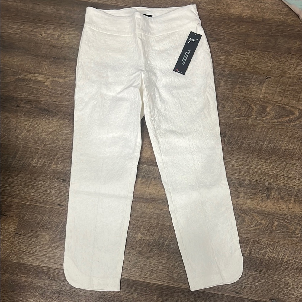 White High-Waisted Pants